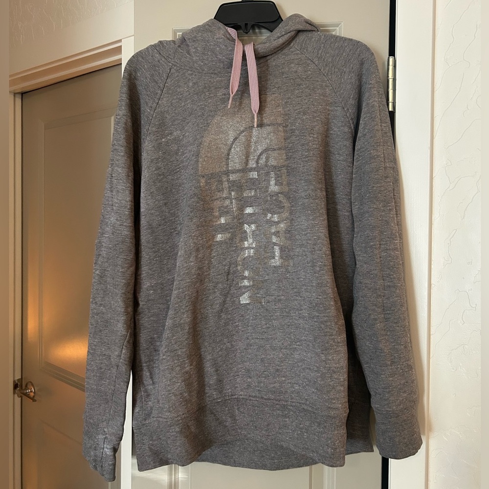 North Face Grayish Purple Hoodie Sweatshirt